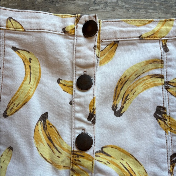Urban Outfitters Cooperative Banana Denim Mini Skirt Small Y2K Indie - Picture 2 of 5